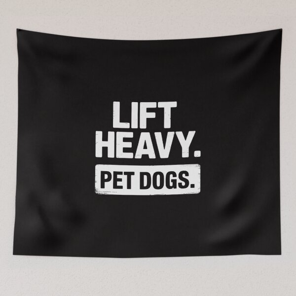 Item preview, Lift Heavy Pet Dogs Gym Weightlifters Bodybuilding Workout designed and sold by ForestMmost.