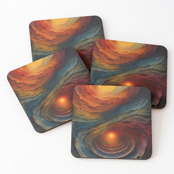 Item preview, Swirling color landscape with two light sources designed and sold by Mianku | Für das Leben.