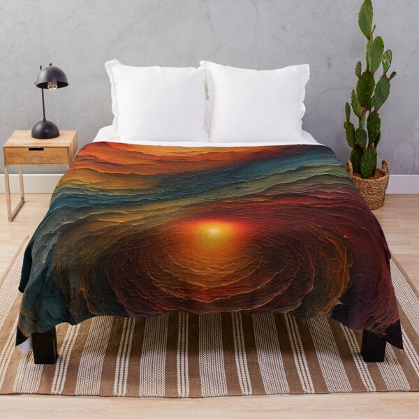 Item preview, Swirling color landscape with two light sources designed and sold by Mianku | Für das Leben.
