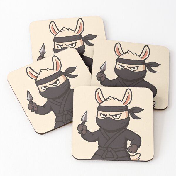 Item preview, Ninja Llama – Silent but Furious Llama designed and sold by PawsGiggles.