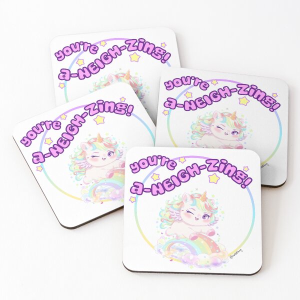 Item preview, cute chubby rainbow unicorn designed and sold by awhatbag.