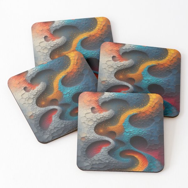 Item preview, Abstract play of colors with a textured surface designed and sold by Mianku | Für das Leben.