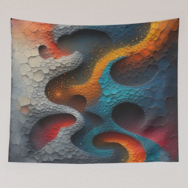 Item preview, Abstract play of colors with a textured surface designed and sold by Mianku | Für das Leben.