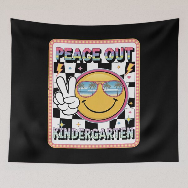 Item preview, Peace Out Kindergarten Retro Graduation Last Day Of School designed and sold by repconomArt.