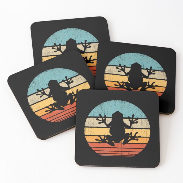 Item preview, Retro Sunset Frog Silhouette designed and sold by cesitahirjir.