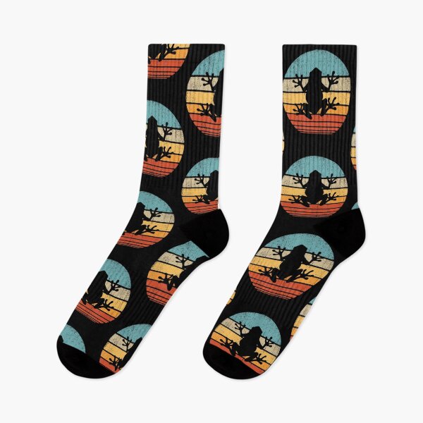 Item preview, Retro Sunset Frog Silhouette designed and sold by cesitahirjir.