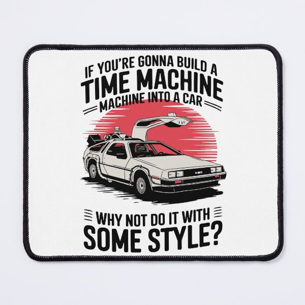 Item preview, Vintage Classic Car Delorean Time Machine designed and sold by PrintCarClub.