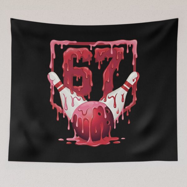 Item preview, 67 6 7 Dripping Bowling Streetwear Shirt designed and sold by LashondaGreen89.