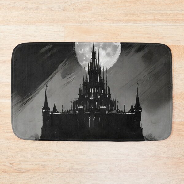 Item preview, Black and White Gothic Castle Moon designed and sold by cr6zym1nd.