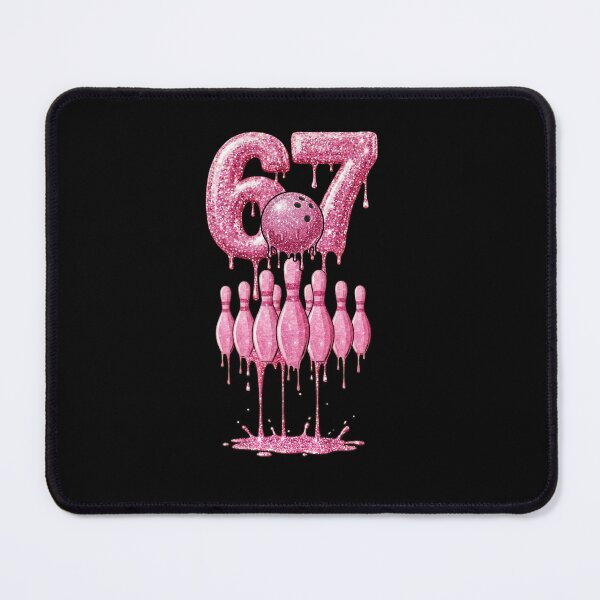 Item preview, Pink Glitter 67 6 7 Bowling Shirt designed and sold by LashondaGreen89.