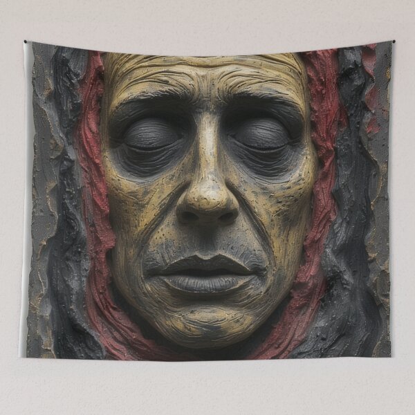 Item preview, Sculpture of a tired, old woman designed and sold by Mianku | Für das Leben.