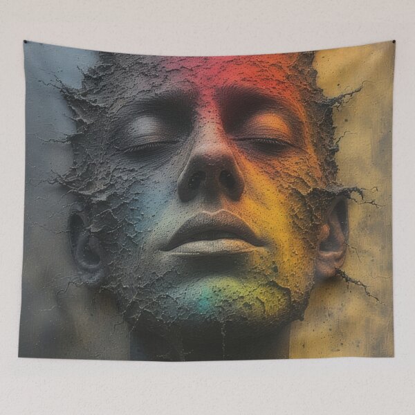 Item preview, A colorful face that dissolves designed and sold by Mianku | Für das Leben.