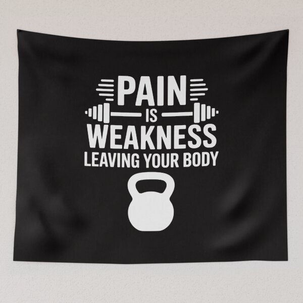 Item preview, Pain Is Weakness Leaving Your Body Gym Workout Men Women designed and sold by BotboutiquePre.
