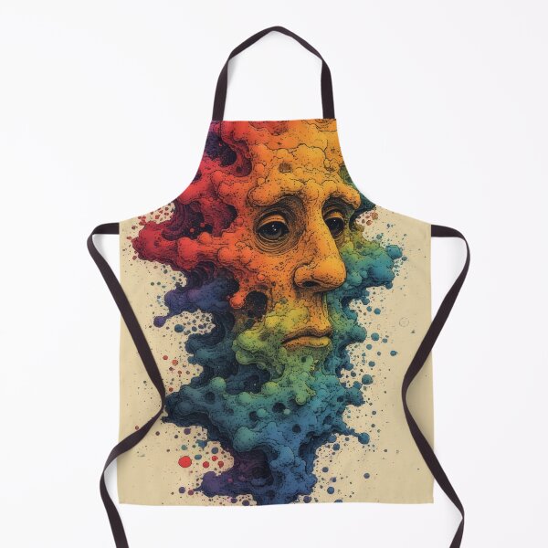 Item preview, Abstract face dissolved in rainbow colors designed and sold by Mianku | Für das Leben.