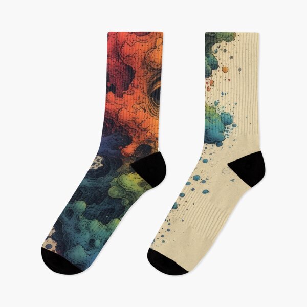 Item preview, Abstract face dissolved in rainbow colors designed and sold by Mianku | Für das Leben.