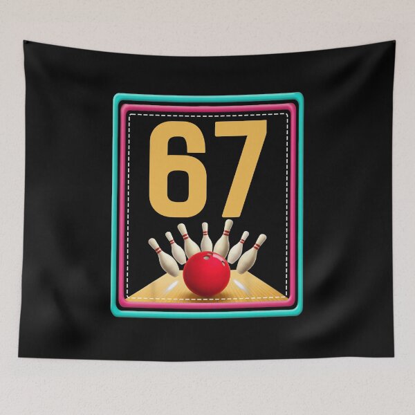 Item preview, 67 6 7 Bowling Strike Retro Shirt designed and sold by LashondaGreen89.
