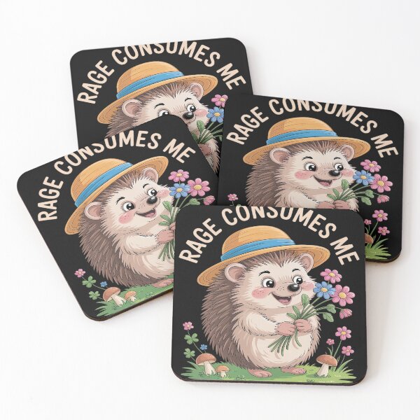 Item preview, Rage Consumes Me Hedgehog designed and sold by FluoroWave.