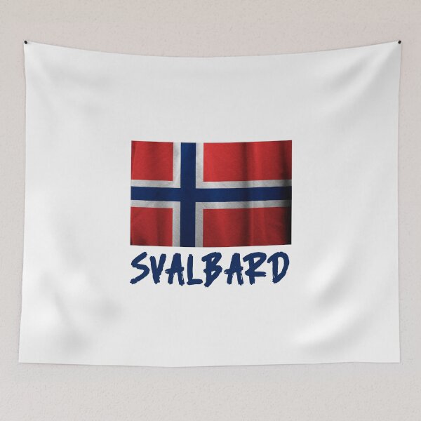 Item preview, Svalbard Norway Flag North Pole Longyearbyen Arctic Nation designed and sold by GraTEEtude.