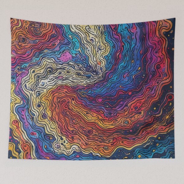 Item preview, Abstract swirling color pattern with organic lines designed and sold by Mianku | Für das Leben.