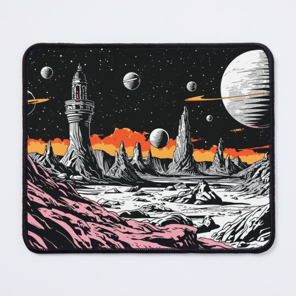 Item preview, Futuristic Landscape – Sci-Fi City Artwork designed and sold by LoopyPop.