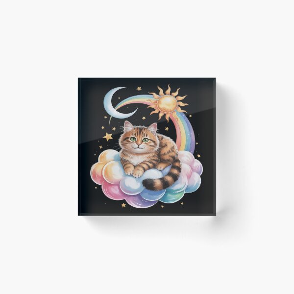 Item preview, Rainbow Clouds Abyssinian Abyssinians Abys Cat designed and sold by FluoroWave.