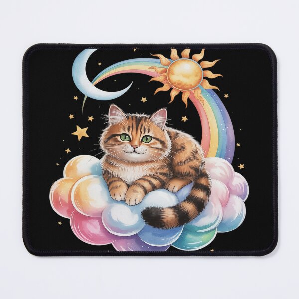 Item preview, Rainbow Clouds Abyssinian Abyssinians Abys Cat designed and sold by FluoroWave.