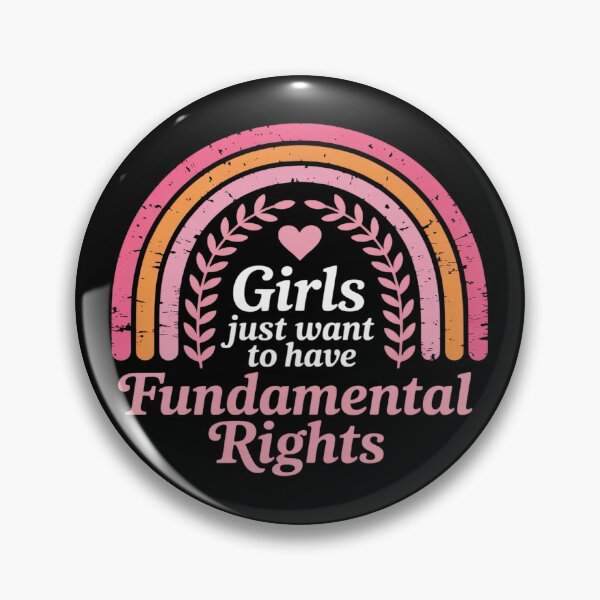 Item preview, Rainbow Feminist Girls Just Wanna Have Fundamental Rights designed and sold by FluoroWave.