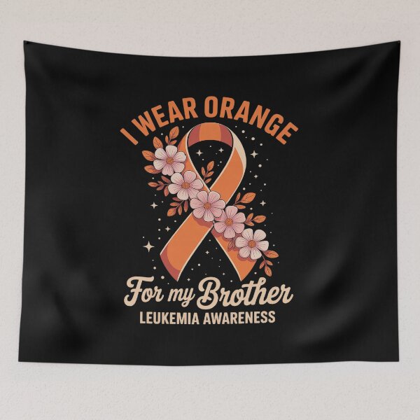 Item preview, I Wear Orange For My Brother Leukemia Cancer Awareness designed and sold by Rrettgison.