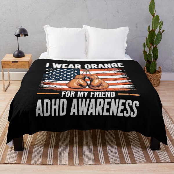Item preview, I Wear Orange For My Friend ADHD Awareness Month designed and sold by Rrettgison.