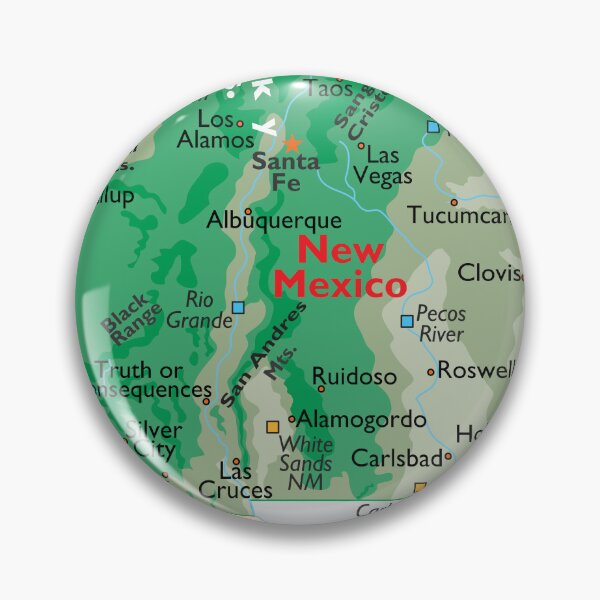 Item preview, Detailed New Mexico Geography Map designed and sold by WorldAtlas.com.
