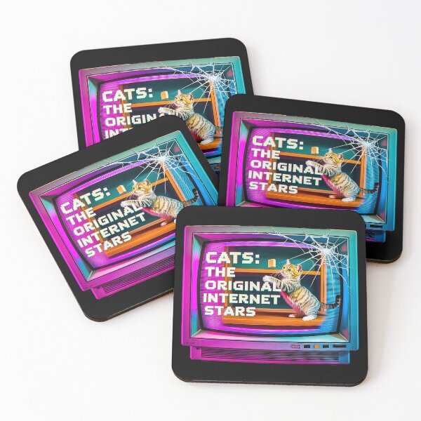 Item preview, Cats The Original Internet Stars Retro CRT Art designed and sold by Amanda's Factory.