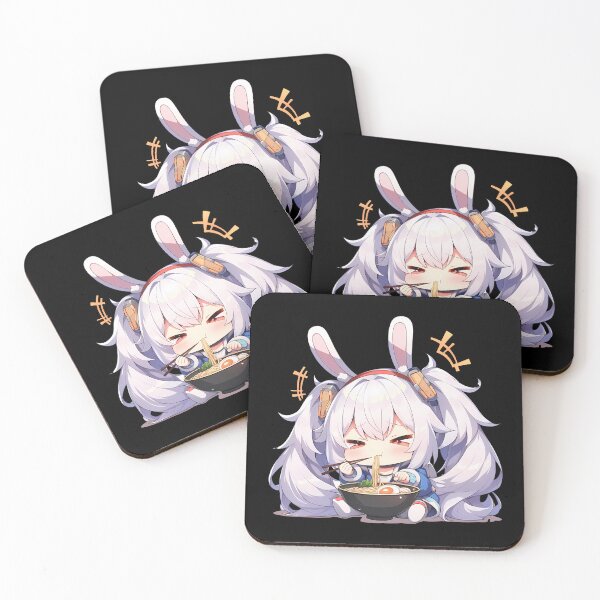 Item preview, Anime Laffey Azur Lane Ramen Kawaii Chibi White Hair Anime Girl Bowl Cute designed and sold by Raslbazola.