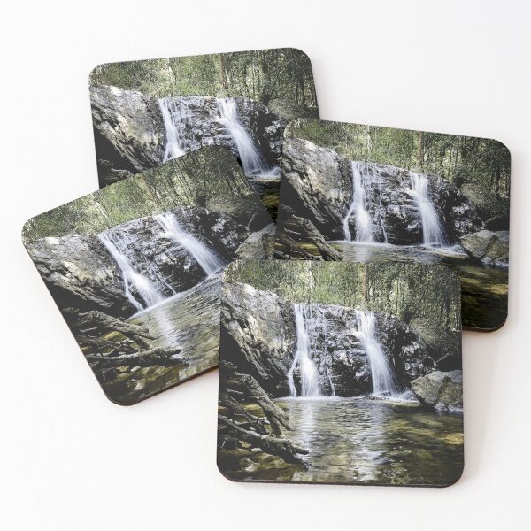 Item preview, A peaceful waterfall surrounded by lush forest designed and sold by franck380.