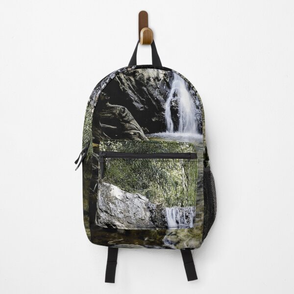 Item preview, A peaceful waterfall surrounded by lush forest designed and sold by franck380.