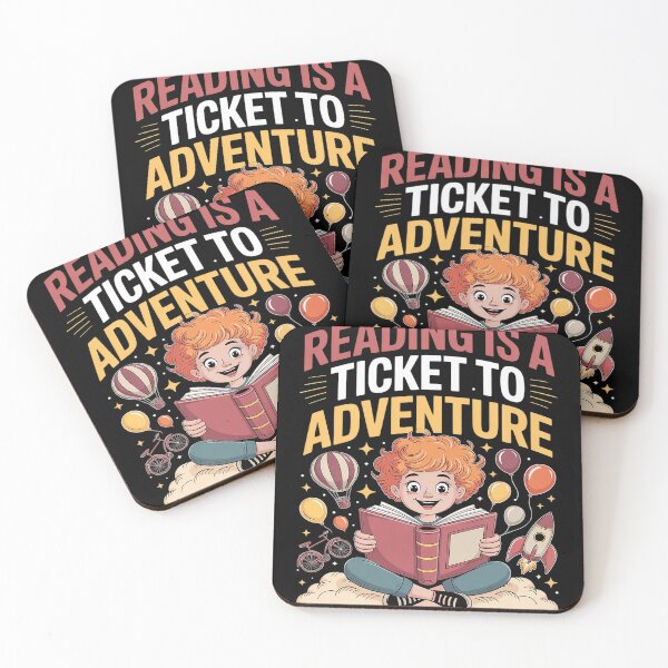 Item preview, Reading Teacher School Reading Is A Ticket To Adventure designed and sold by Voidbinder.