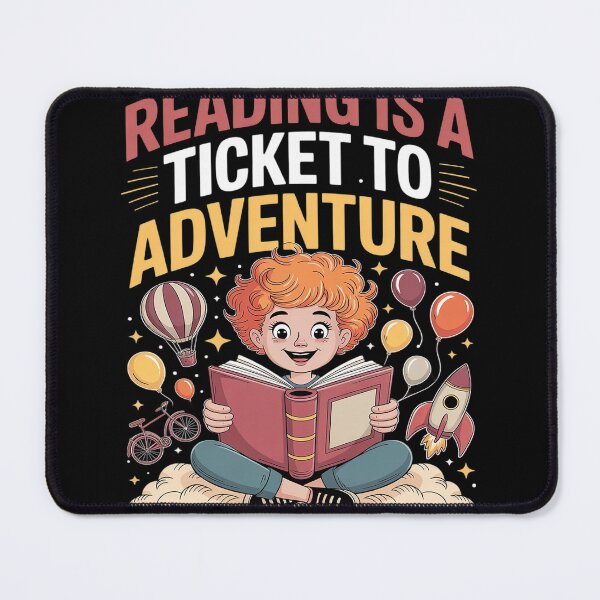 Item preview, Reading Teacher School Reading Is A Ticket To Adventure designed and sold by Voidbinder.