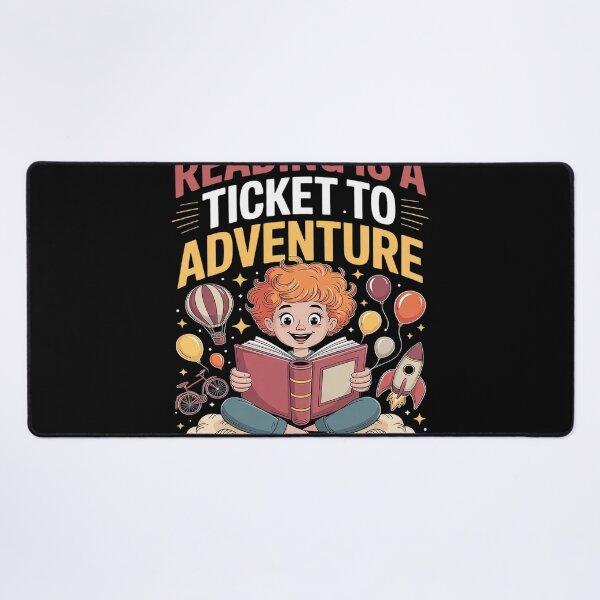 Item preview, Reading Teacher School Reading Is A Ticket To Adventure designed and sold by Voidbinder.