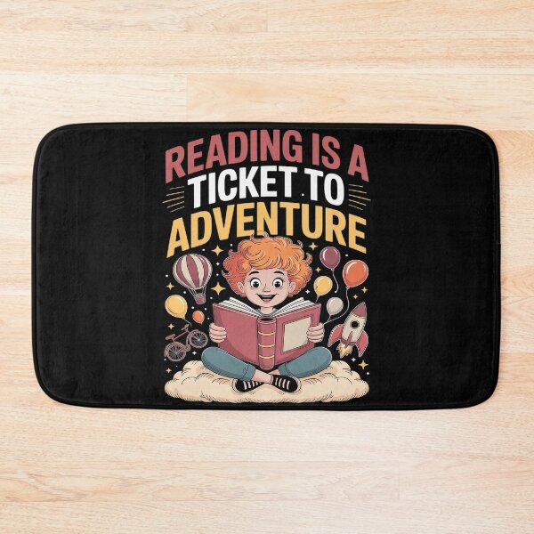 Item preview, Reading Teacher School Reading Is A Ticket To Adventure designed and sold by Voidbinder.