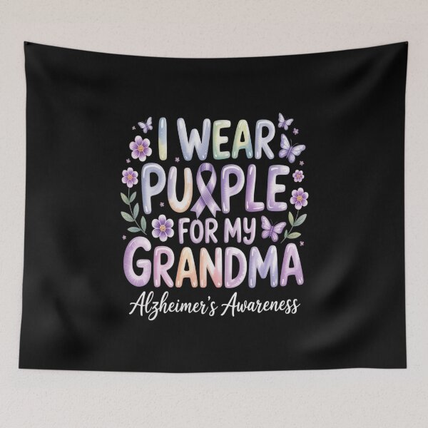 Item preview, I Wear Purple For My Grandma Alzheimers Awareness Support designed and sold by Rrettgison.