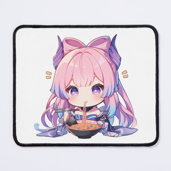Item preview, Sangonomiya Kokomi Genshin Impact Ramen Kawaii Chibi Pink Hair Game Girl designed and sold by Raslbazola.