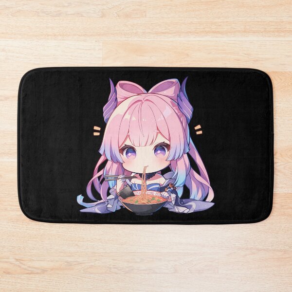 Item preview, Sangonomiya Kokomi Genshin Impact Ramen Kawaii Chibi Pink Hair Game Girl designed and sold by Raslbazola.