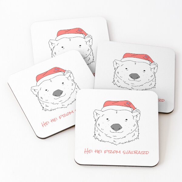 Item preview, Polar Bear Christmas in Svalbard Norway Gedelig Jul, God Jul, Longyearbyen Arctic Nation designed and sold by GraTEEtude.