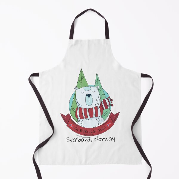 Item preview, Polar Bear Christmas in Svalbard Norway Gedelig Jul, God Jul, Longyearbyen Arctic Nation designed and sold by GraTEEtude.