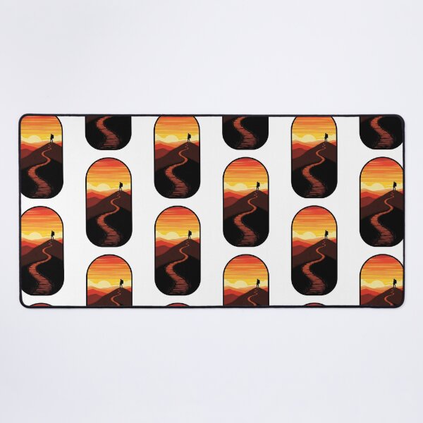 Item preview, Vintage Hiking Silhouette – Retro 70s Sunset Trail Badge, Wanderlust Adventure Vibes designed and sold by Luminari Creations.
