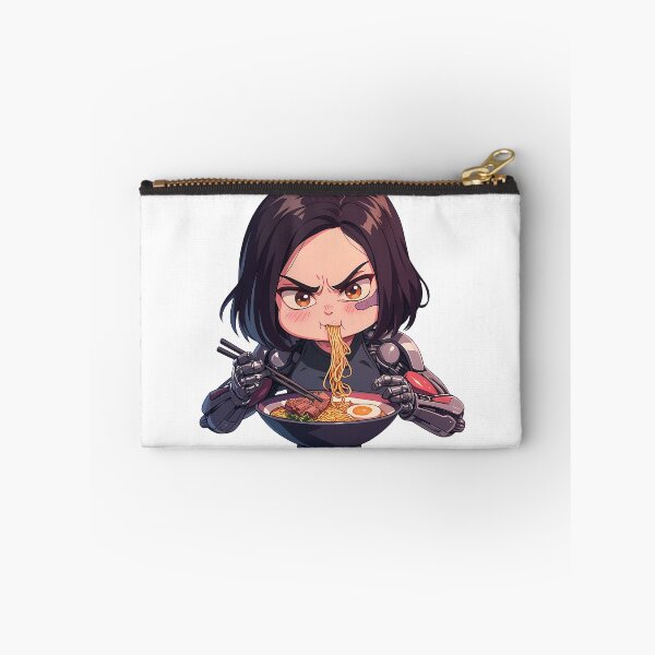 Item preview, Alita Alita Battle Angel Ramen Kawaii Chibi Dark Hair Anime Girl Bowl designed and sold by Raslbazola.