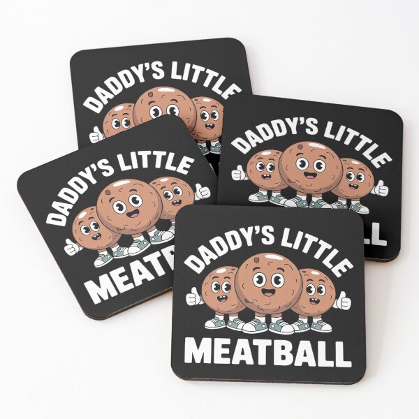 Item preview, Funny Daddy Little Meatball Italian Pun for Kids Boys Girls designed and sold by RoyTill0Art.
