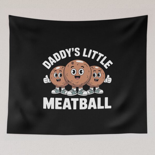 Item preview, Funny Daddy Little Meatball Italian Pun for Kids Boys Girls designed and sold by RoyTill0Art.