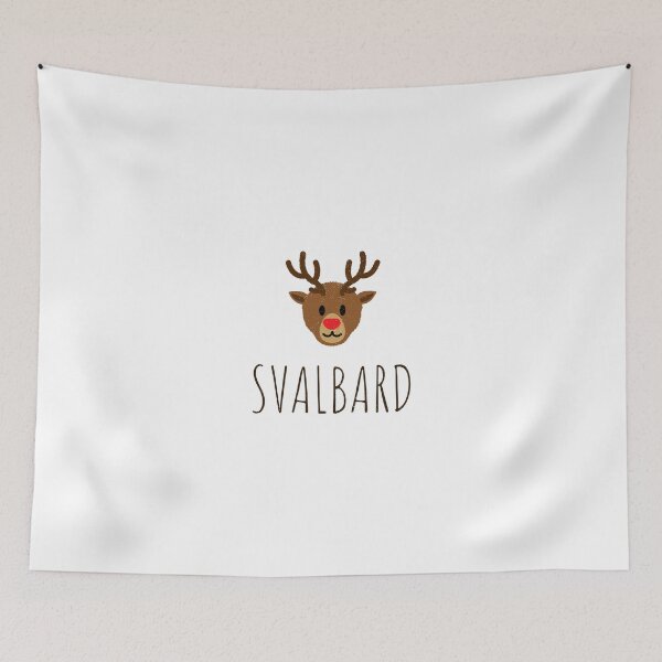 Item preview, Christmas in Svalbard Norway Reindeer Longyearbyen Arctic Nation designed and sold by GraTEEtude.