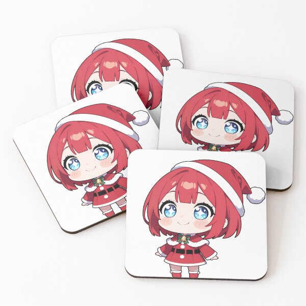 Item preview, Kawaii Christmas Anime Girl Sticker Design designed and sold by Atthapolaudom.