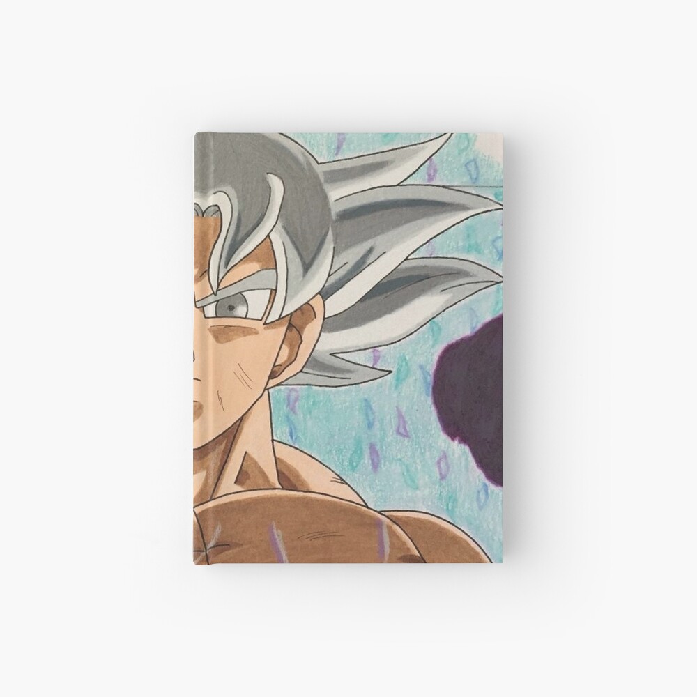 Cuaderno de tapa dura «Instinto de Goku Ultra - Uno de una clase - Dibujado  a mano» de K90Art | Redbubble